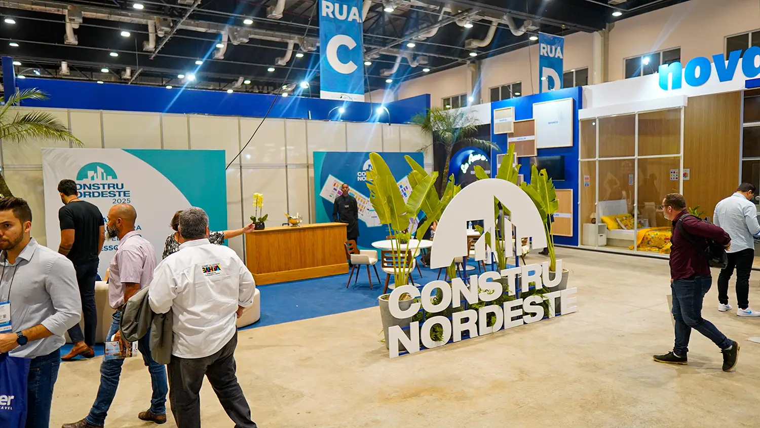 Ambiente da ConstruNordeste no Centro de Convenções Salvador
